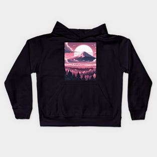 Mount Fuji - Anime Art Kids Hoodie